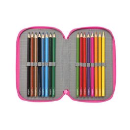 Safta Plumier Escolar Triple 37 Piezas Rainbow High Shine 195x125x55 mm