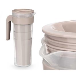 Set Jarra 4 Vasos Taupe 1,4L Leknes - Plastico PP - 14.5x25x10 cm (24 Unidades) Set Jarra 4 Vasos Taupe 1,4L Leknes - Plastico PP - 14.5x25x10 cm (24 Unidades)