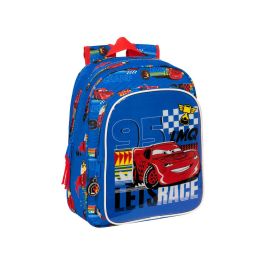 Mochila Escolar Cars Race ready Azul 27 x 33 x 10 cm