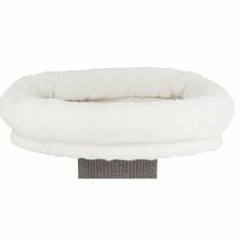 Trixie Poste Rascador de Pared para Gatos Acadia 160 cm, con Sisal y Cama Blanda de Felpa Lavable, Gris