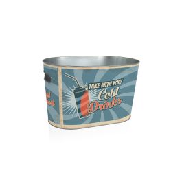 Inde Cubo de Hielo Oval Privilege, 10 Litros, Acero Inoxidable, 32.7 x 19.5 x 20 cm (8 Unidades)