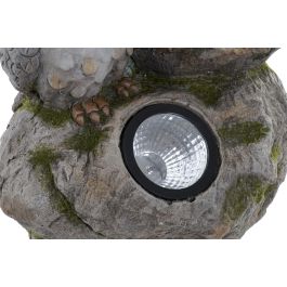 DKD Home Decor Decoración Luminosa LED Búhos Solares de Resina para Terraza y Jardín Gris Hecho a Mano 20x41x25cm (2 Unidades) DKD Home Decor Decoración Luminosa LED Búhos Solares de Resina para Terraza y Jardín Gris Hecho a Mano 20x41x25cm (2 Unidades)