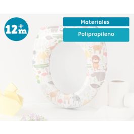 KioKids Reductor WC Asiento de Inodoro Acolchado 'Selva' para Niños +12 Meses - Cómodo, Higiénico, Resistente, Multicolor