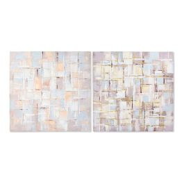 Cuadro DKD Home Decor Squares Abstracto 100 x 3 x 100 cm Moderno (2 Unidades) Precio: 92.50000001. SKU: S3013615