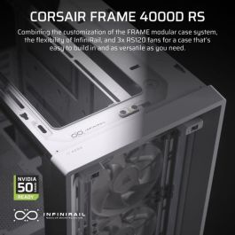 Corsair CC-9011313-WW Caja para PC Semitorre Frame 4000D RS Blanca