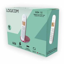 Logicom LOG3483071500155 Teléfono Inalámbrico Fijo DECT ILOA 150 Solo Frambuesa Sin Contestador Automático