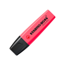 Stabilo Rotulador Boss Fluorescente Rosa Punta Biselada Trazo 2-5 mm