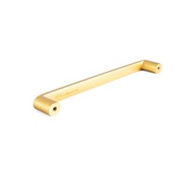 Viefe Tirador Modelo Roma de Zamak Distancia 192mm Oro Cepillado - Diseño Minimalista para Muebles de Cocina y Baño