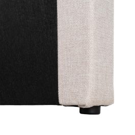 Cabecero Beige Tejido Dormitorio 160 X 12 X 100 cm