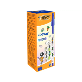BIC Bolígrafo Cristal Expression Kawaii Azul - Punta 1.0 mm - Diseño Original de Capuchón Precio: 33.4999995. SKU: B192GYKG2A