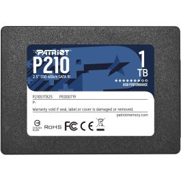 Patriot P210 SSD 1 TB 2.5" SATA 6 Gb/s Negro Precio: 147.49999946. SKU: B1DKYX9AYM