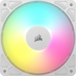 Corsair RS120 ARGB Ventilador para Carcasa de Ordenador, 12 cm, Blanco, Pack de 3 Piezas