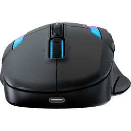 Turtle Beach TUR0731855711048 Ratón Gaming Inalámbrico Kone II Air Ergonómico, Negro, Bluetooth, 26.000 DPI, Rueda 4D