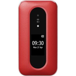Doro L30 Teléfono Móvil Concha 4G con Pantalla 2.8" y Cámara 2MP, SIM Única, Batería 1150 mAh, Rojo/Blanco