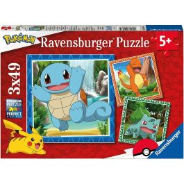 Ravensburger Puzzle Set de 3x49 Piezas | Colección Pokemon para Niños y Niñas | Juguete Educativo Infantil con Edad Recomendada 5+ Años