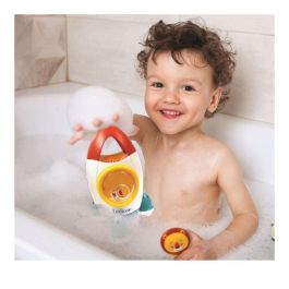 Lexibook Set de Juguete de Baño Cohetes con 3 Animales Flotantes (León, Oso, Elefante) y Chorro de Agua Giratorio Verde +18 Meses
