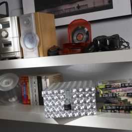 Master Lock Lote de 2 Candados de Aluminio con Cubierta de Vinilo Negro 30 mm - Manija Acero Templado 18 mm - Doble Bloqueo