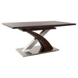 Mesa Moderno DKD Home Decor Marron Oscuro Plateado 90 x 77 x 160 cm