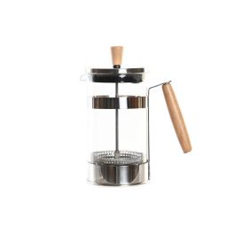 Cafetera de Émbolo DKD Home Decor Natural Plateado Acero Inoxidable Vidrio de Borosilicato (16 x 9 x 18,5 cm) (600 ml) Precio: 9.68999944. SKU: B1JZLDDPDC