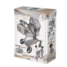 Coche de muñeca 3x1 plegable cityx para muñecas de hasta 50 cm 38x65x73 cm Coche de muñeca 3x1 plegable cityx para muñecas de hasta 50 cm 38x65x73 cm