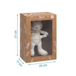 KioKids Peluche Conejito Blanco Suave Blandito Poliéster para Bebé Recién Nacido +0 Meses. Ideal para Cuna, Abrazos y Juego. Regalo.