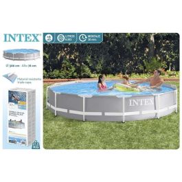 Intex Piscina Redonda Desmontable Prism Frame 366x76 cm Capacidad 6503 Litros +6 Años