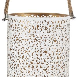 Home Deco Factory Juego de 2 Farolillos Dorado-Blanc