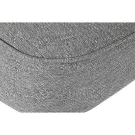 DKD Home Decor Sillón Scandi Gris de Poliéster y Metal - Medidas 64 x 72.5 x 55 cm - Altura Asiento 43 cm - Desmontable