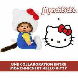 BANDAI SE205035 Peluche Monchhichi Hello Kitty Sentada 20 cm