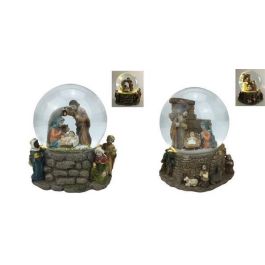 DKD Home Decor Juego de 4 Bolas de Navidad Tradicionales Multicolor de Cristal con Iluminación LED para Árbol de Navidad 11 x 13 x 11 cm Precio: 48.50000045. SKU: B14C3VFVVH