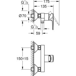 Grohe - batidora de monocominación de ducha Grohe - batidora de monocominación de ducha