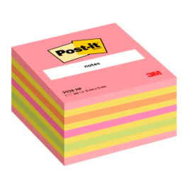 Post-It Cubo De Notas 450H 76x76mm Tonos Pastel Multicolor