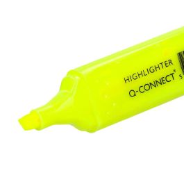 Rotulador Q-Connect Fluorescente Amarillo Punta Biselada 10 unidades