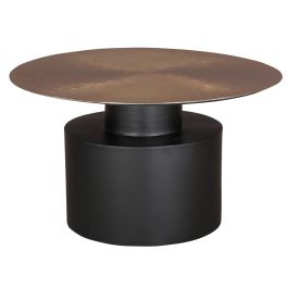 Mesa auxiliar DKD Home Decor 76 x 76 x 46 cm Negro Dorado Hierro Precio: 309.50000004. SKU: B1KNJRE8MX