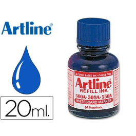Artline 500A Tinta Recambio Azul para Rotulador Pizarra Blanca Bote 20 ml Precio: 3.58999982. SKU: B123SYD4YJ