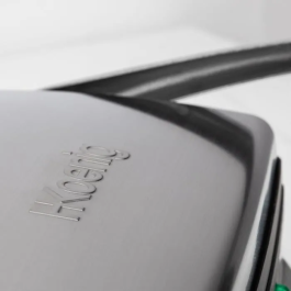 Hkoenig Plancha Eléctrica para Carne GR20 - 2000W, Acero Inoxidable y Negro