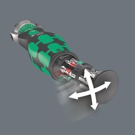Wera 8009 Zyklop Pocket Imperial Set 1 de carraca Zyklop, incluye adaptador y vasos para tornillos hexagonales