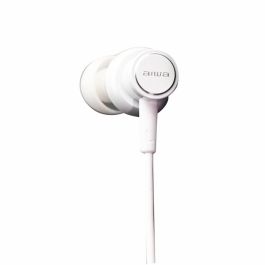 Aiwa ESTM-500WT Auriculares Alámbricos para Música con Jack 3.5 mm, Blanco