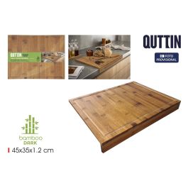 Quttin Tabla de Cortar Bambú Dark con Borde 45.6 x 35.6 cm (12 Unidades) Precio: 97.59000053. SKU: B1AW3LR4BG
