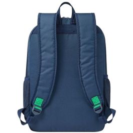 Rivacase 5566 Gremio Mochila Urbana para Portátil 15.6"-16" Azul, Resistente al Agua, Poliéster Reciclado