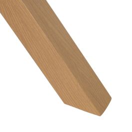 Mesa Comedor Blanco-Natural Dm-Metal 120 X 120 X 76 cm