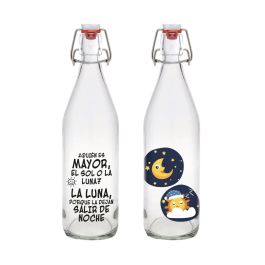 Botella de Cristal La Mediterránea Vidrio 1 L (12 Unidades) Botella de Cristal La Mediterránea Vidrio 1 L (12 Unidades)