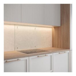 Saint-Gobain Capucha Inferior de Campana Vidrio de Seguridad Templado Claro 70x90 EN12150 con Kit de Fijación Integrado