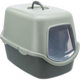 Trixie TRI4011905402109 Caja de arena Vico con Tapa, Reciclada, 40x40x56 cm, Antracita y gris verdoso Precio: 26.68999971. SKU: B17M8CFCCT
