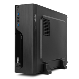 NOX Caja Sobremesa Slim LITE070 Micro-ATX con Fuente 500W, 2x USB 3.0 Negra