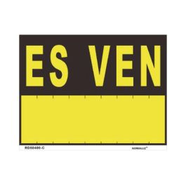 Normaluz Rótulo informativo "es ven" PVC 0.4mm 35x45cm Amarillo/Negro