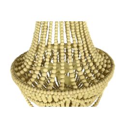 DKD Home Decor Lámpara de Techo Tradicional 40x60x40 cm Metal y MDF 3 Bombillas E14