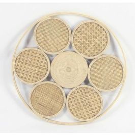 DKD Home Decor Decoracion Pared Balines Natural Ratán 2 x 45.5 x 45.5 cm Precio: 22.49999961. SKU: S3018909