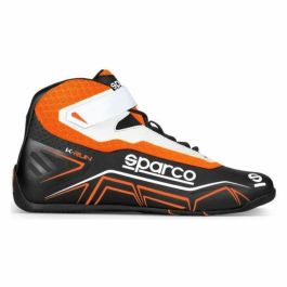Botines Racing Sparco Blanco Negro Naranja (Talla 46) Botines Racing Sparco Blanco Negro Naranja (Talla 46)