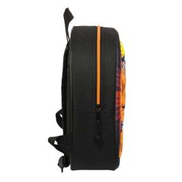Mochila Escolar 3D Naruto Negro Naranja 27 x 33 x 10 cm Mochila Escolar 3D Naruto Negro Naranja 27 x 33 x 10 cm